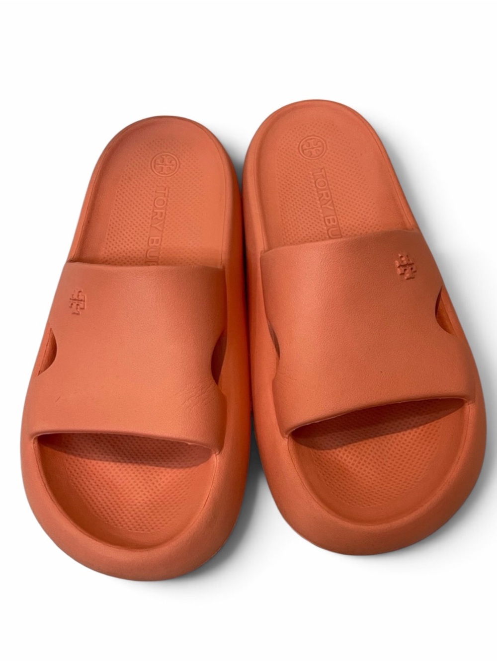 Tory Burch Women’s EVA Coral-Orange Slide Sandals